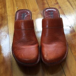 Red Orange Born Clogs